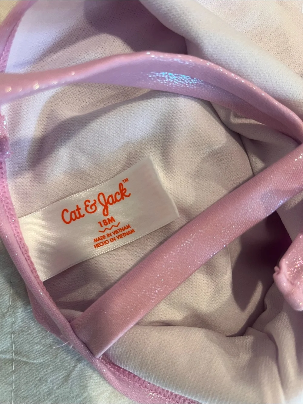 Cat & Jack Shimmery Light Pink Tutu Dance Leotard
